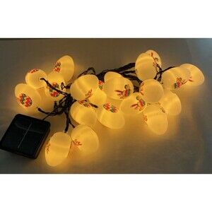 Easter LED Solar Lights 25 ft Easter Decorations Solar Pathway